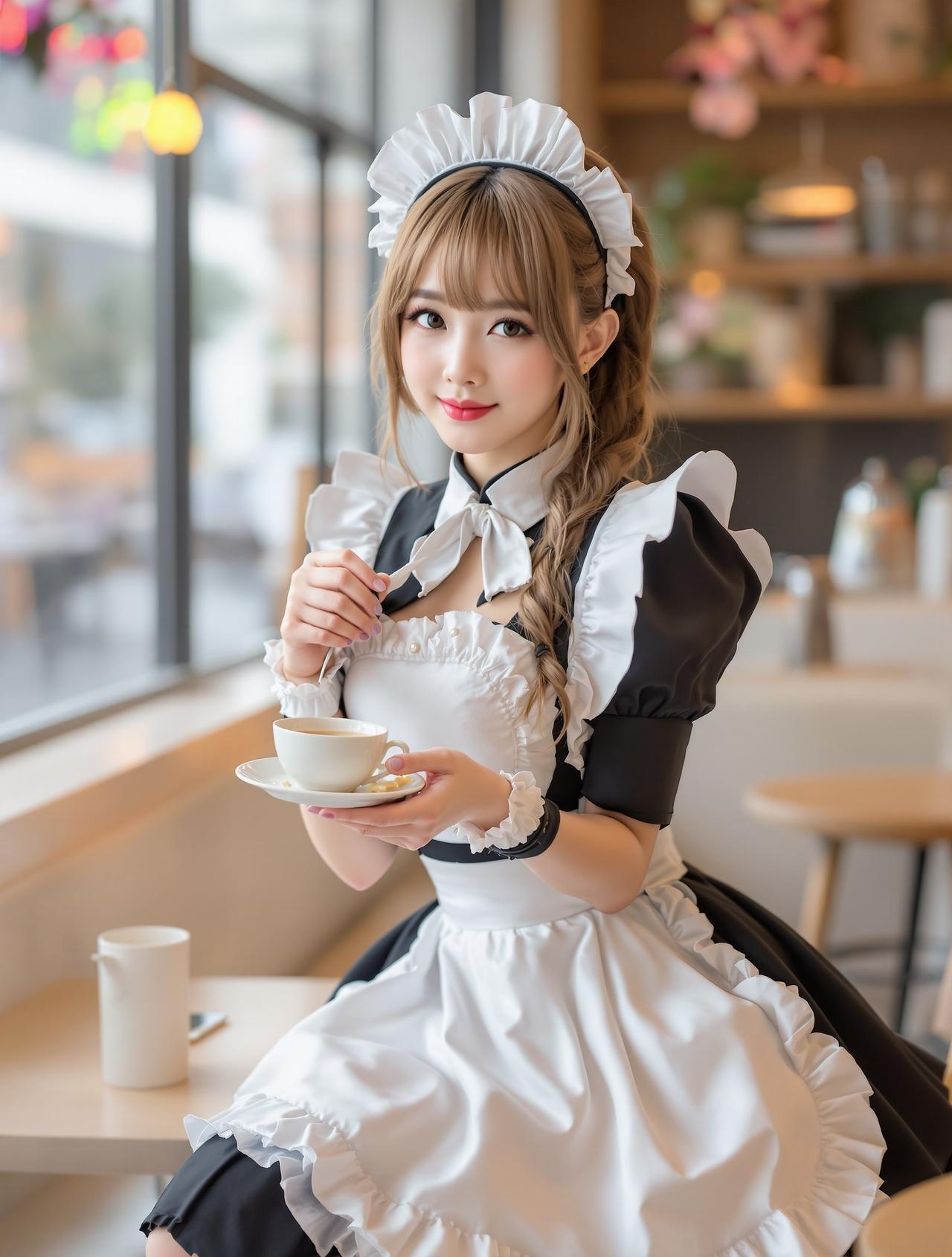 模特写真-COS写真-可爱女仆角色扮演